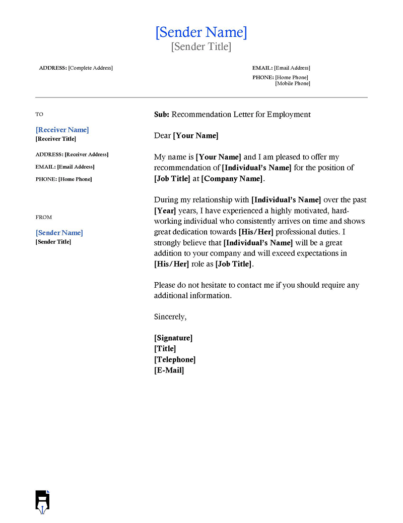 Job Reference Letter