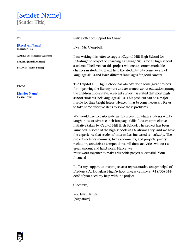 Letter of support for project-06
