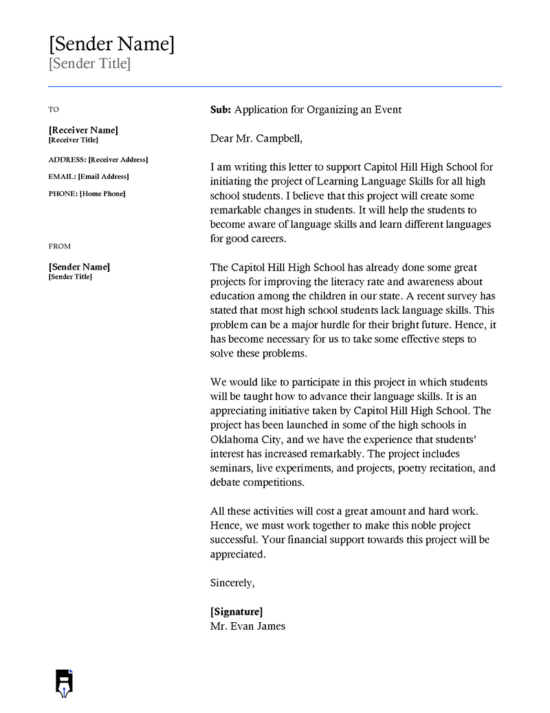 Sample letter of support
-03