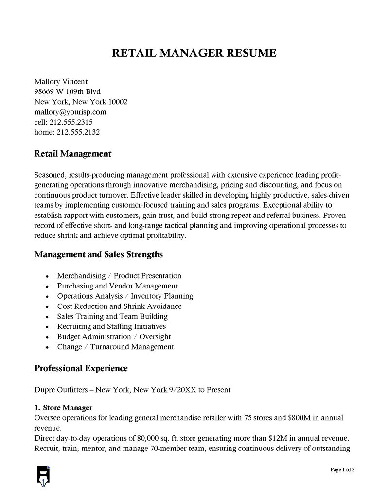 Luxury retail Manager resume-05