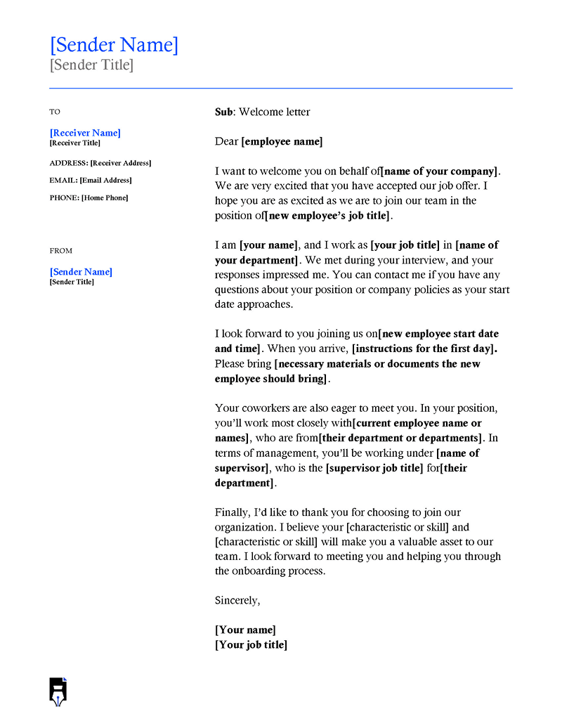 Welcome letter for guest
-04