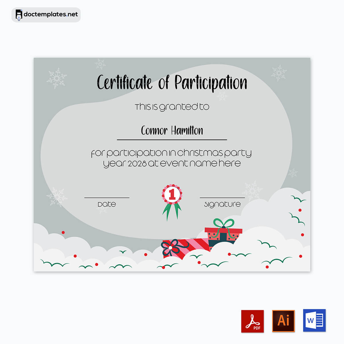 free printable christmas award certificates