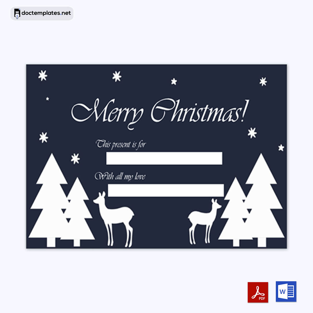 Free printable Christmas gift tags pdf 01