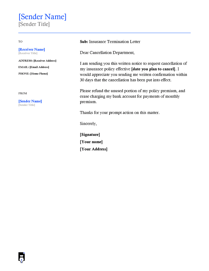 Termination letter format in Word
-03
