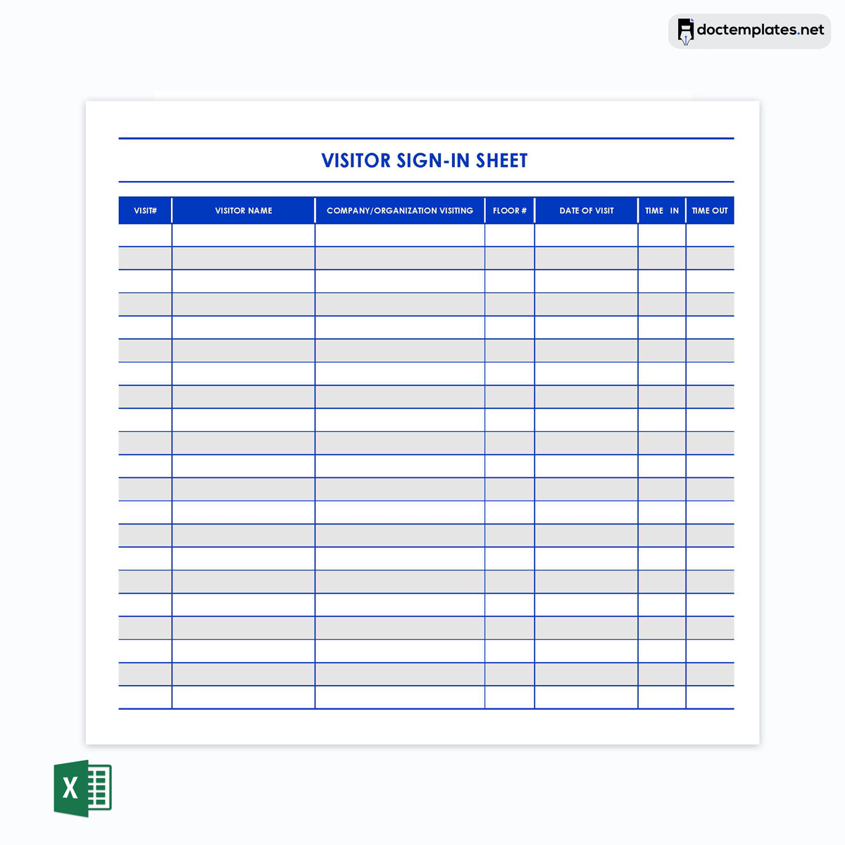 Meeting sign-in sheet