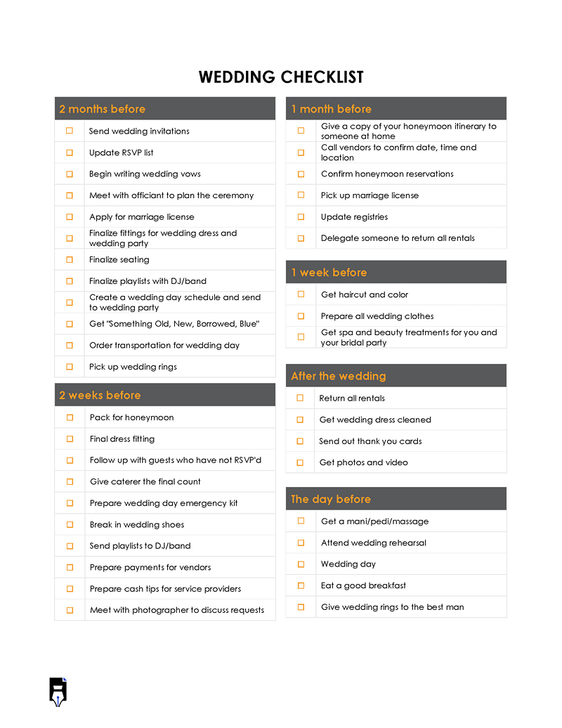 Wedding checklist Template -02