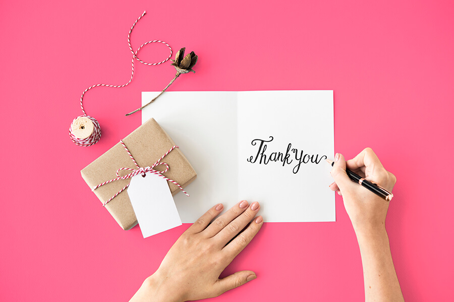 Thank you letter for a gift feature image