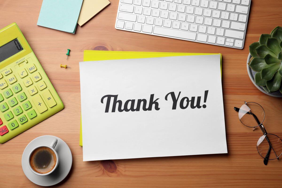 Business referral thank you note template.