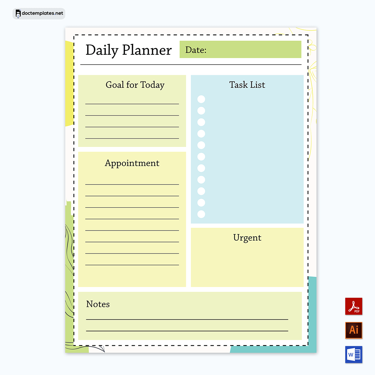 Efficient Daily Planner Template