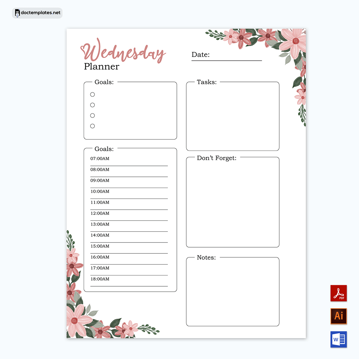 Creative Daily Planner Template