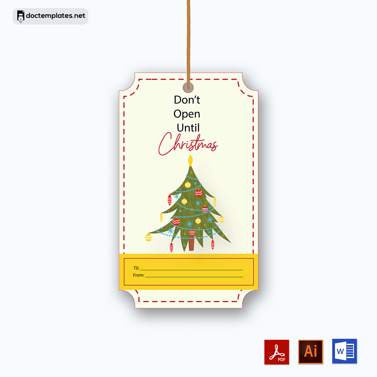 Exclusive Gift Tag Template - Editable and Ready-to-Use