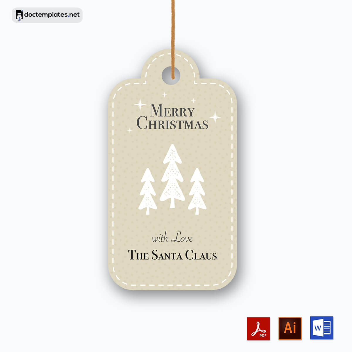 Beautiful Gift Tags made easy with Adobe Illustrator Templates