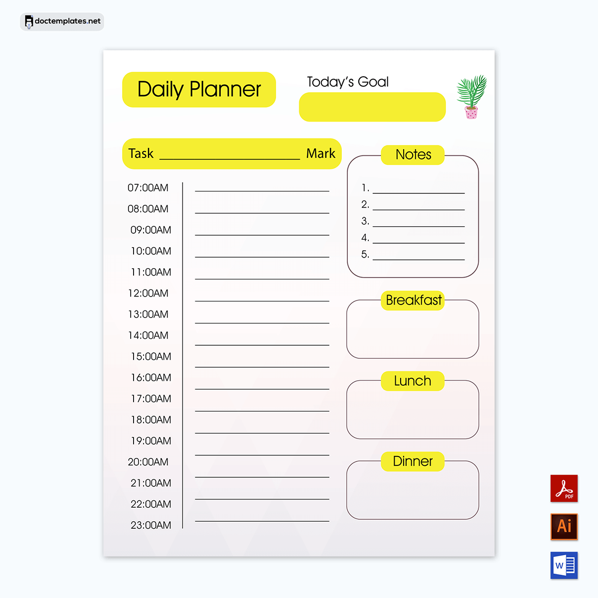 Ultimate Daily Planner Template