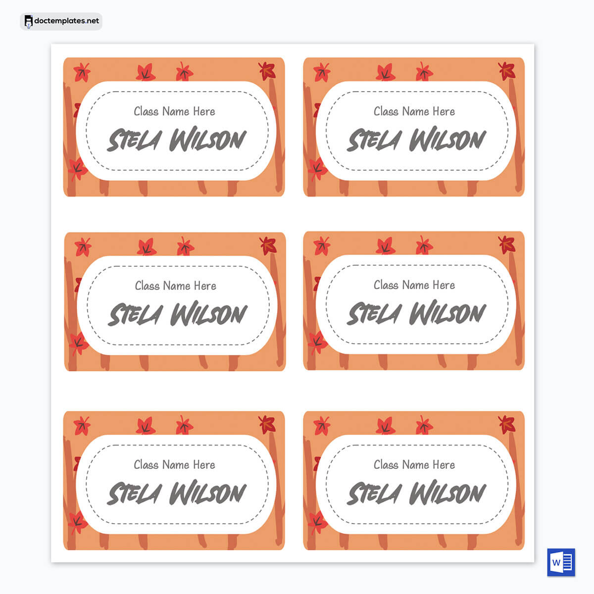 "Elevate Networking with Avery Name Tag Template - 20 Editable Samples"