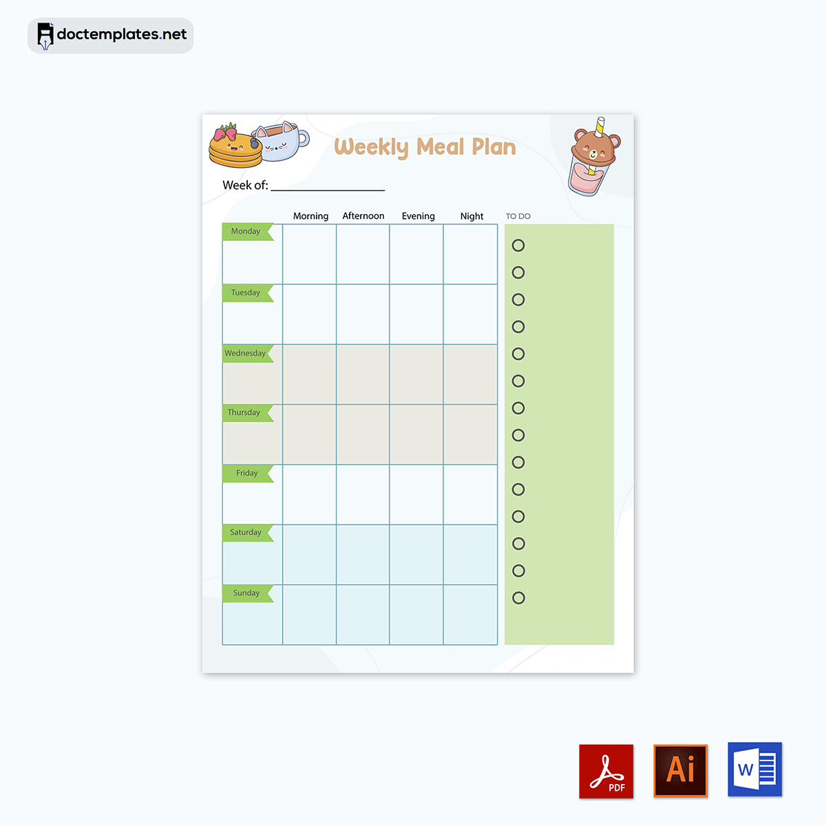 Premium Meal Planning Made Easy with Adobe Illustrator