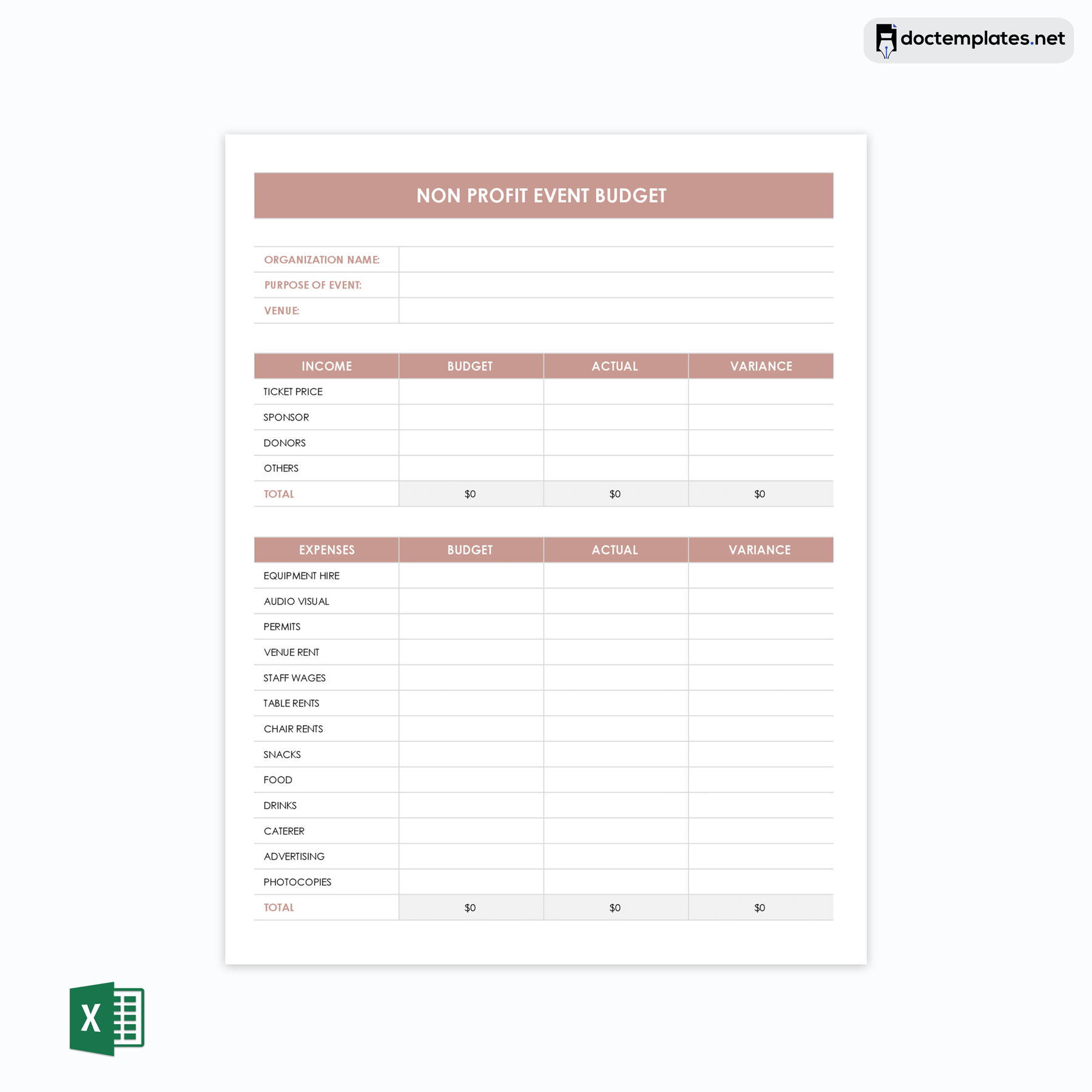 Free Event Budget Templates [Excel Sheets]