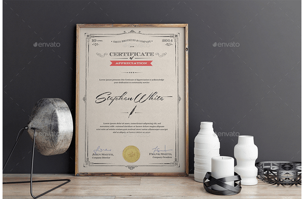 Extended Award Certificate Template