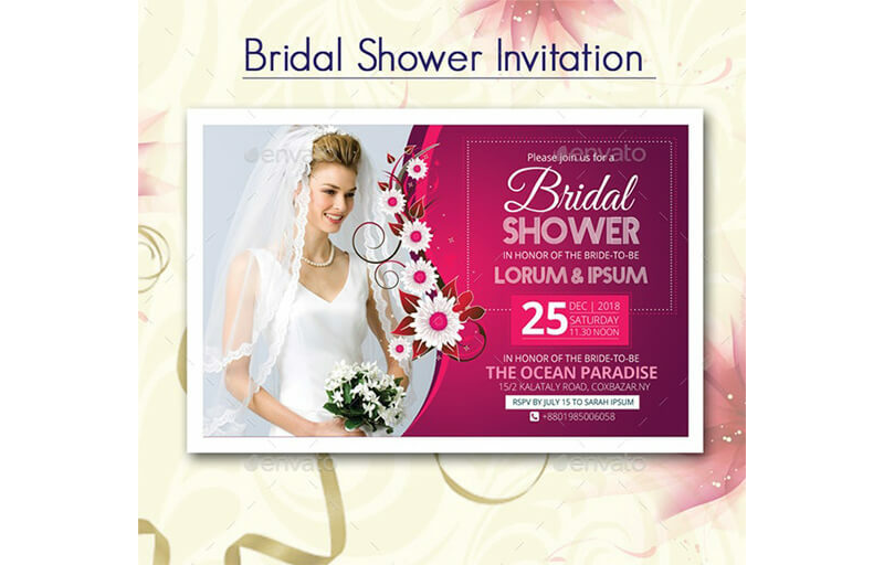 Bridal Shower Invitation Templates 04