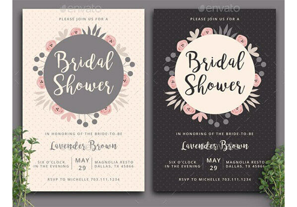 Bridal Shower Invitation Templates 07