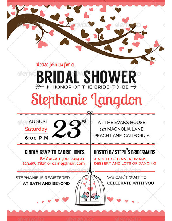 Bridal Shower Invitation Templates 11