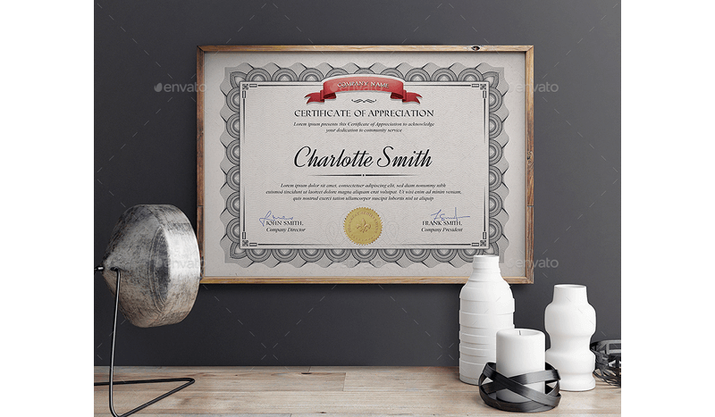 Vintage Award Certificate Template
