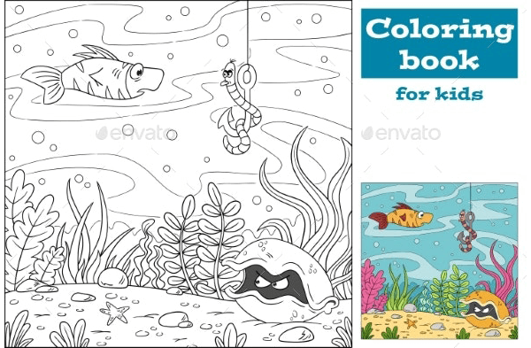 Coloring Book Template 16