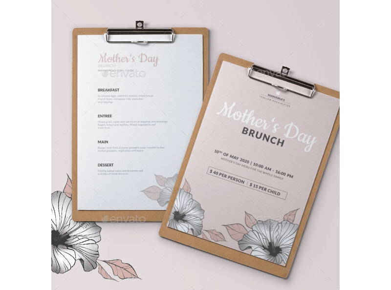 Mother’s Day Menu Template 04