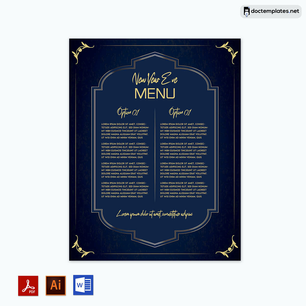 8 Best New Year Menu Templates | Tips To Increase Your Sale