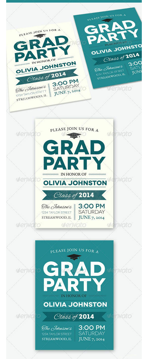 Grad Party Invitation Template