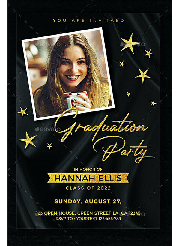 Graduation Party Invitation Template 02