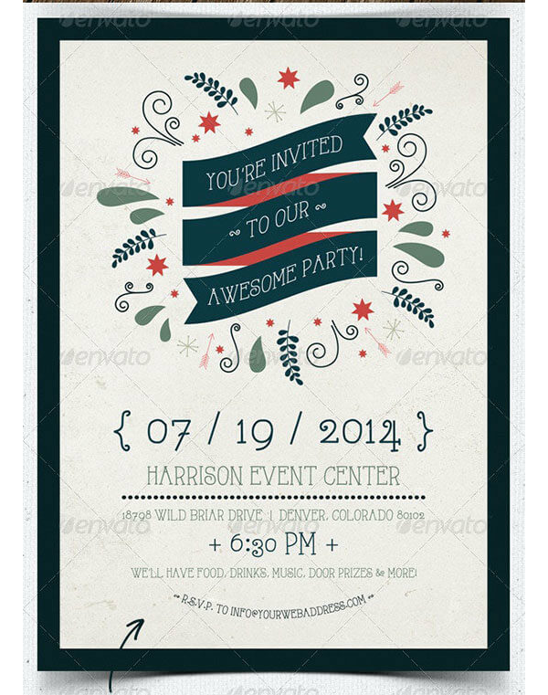 Awesome Party Invitation Template
