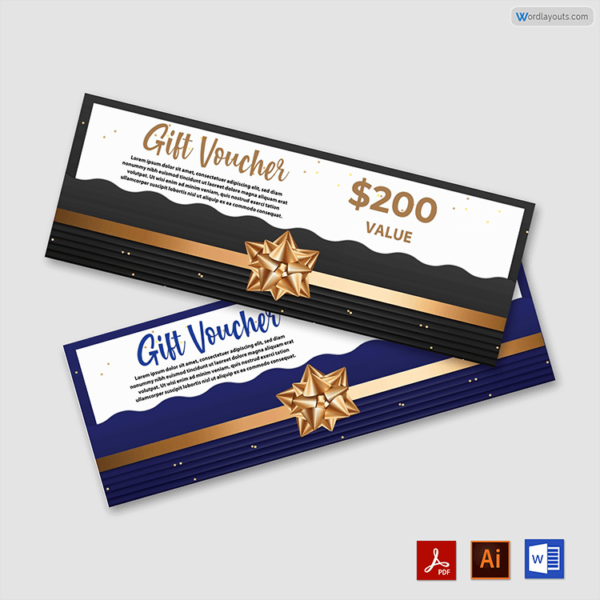 $200 Gift Coupon Template
